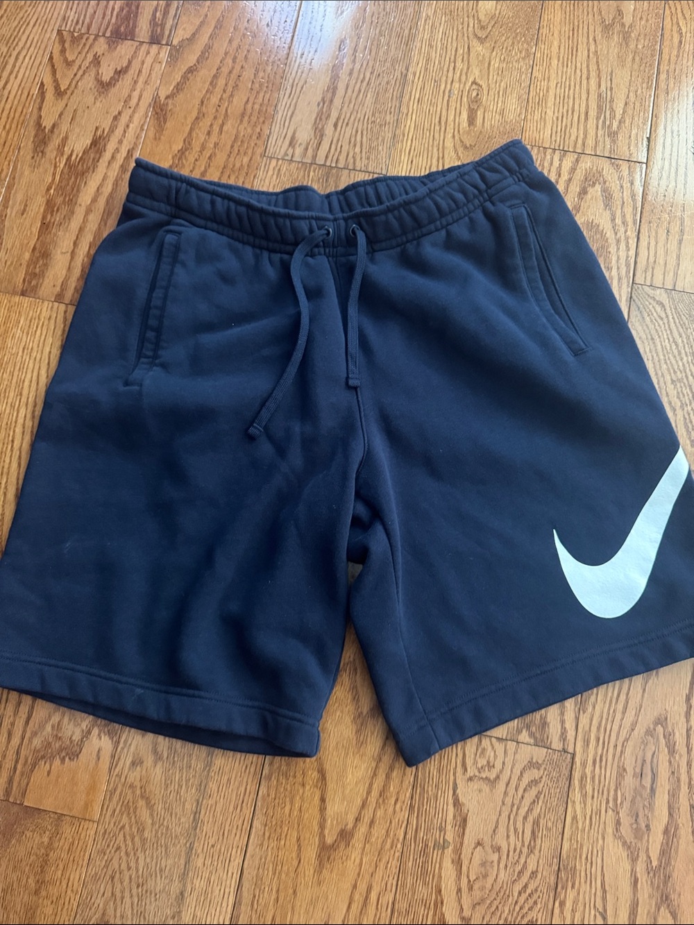 Nike Men’s Dark Navy Athletic Shorts with White Swoosh.New but no Tag